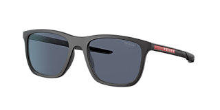 Prada Linea Rossa PS 53PS Lifestyle 62 Polarized Grey Gradient u0026 Steel  Polarized Sunglasses | Sunglass Hut USA