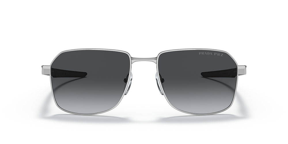 Prada Linea Rossa PS 54WS 57 Polar Grey Gradient Silver Sunglasses | Sunglass Hut USA