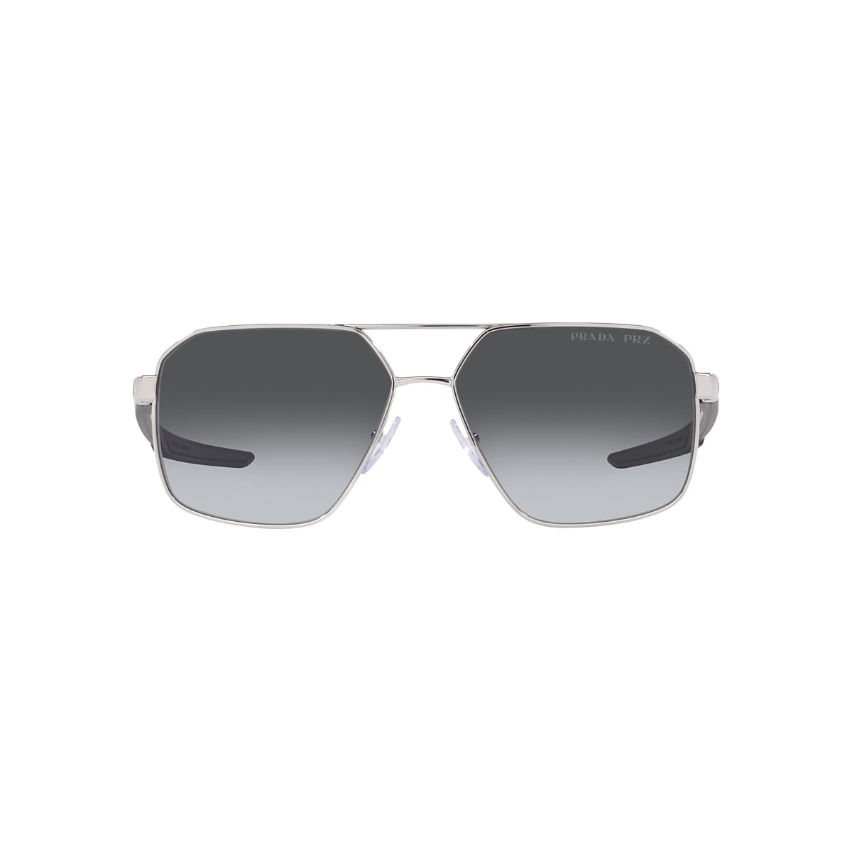 Prada Linea Rossa PS 55WS 60 Polar Grey Gradient Silver