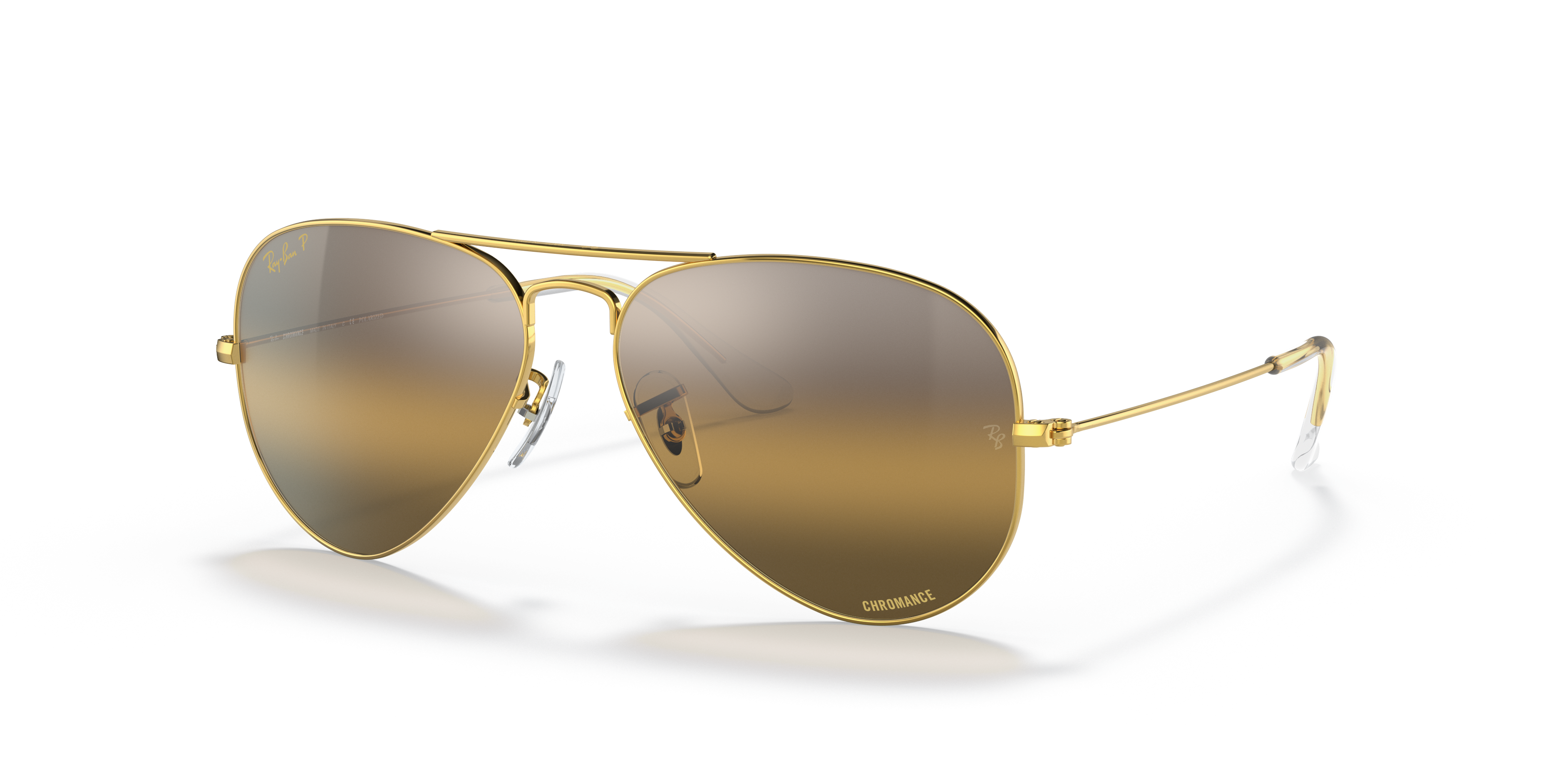 transparent gold frame sunglasses