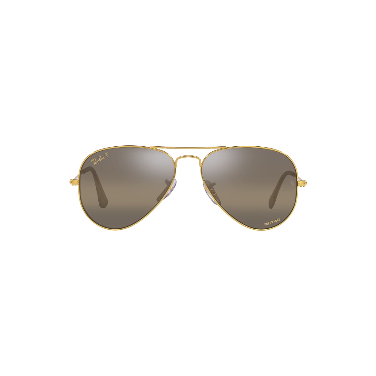 サングラス ^ONE BRILLIANT^ SierraOB345Ivory Sierra-OB345-Ivory Ray-Ban RB3025 Aviator Chromance XL (58 - 14) with Brown