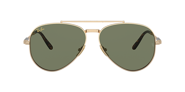 Ray-Ban RB8225 Aviator II Titanium 58 Dark Grey & Black Polarized