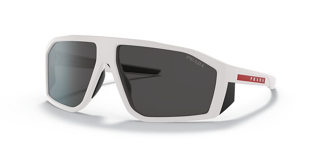 Prada Linea Rossa PS 08WS 67 Dark Grey & Matte White Sunglasses | Sunglass  Hut USA