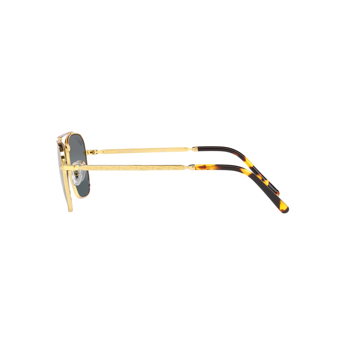 Ray-Ban RB3636 New Caravan 58 Silber/Blau & Gold Polarisiert 