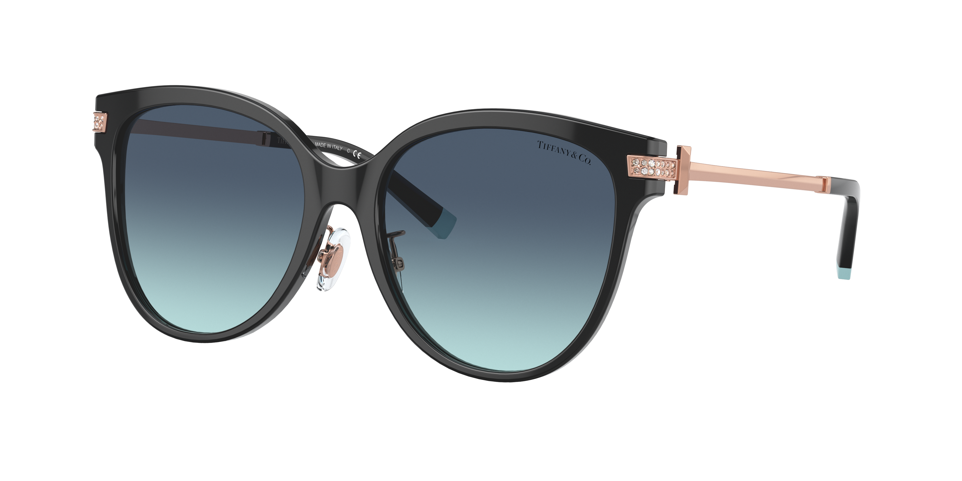 Tiffany & Co Women's Low Bridge Fit Sunglasses, Tf4193bf In Azure Gradient Blue