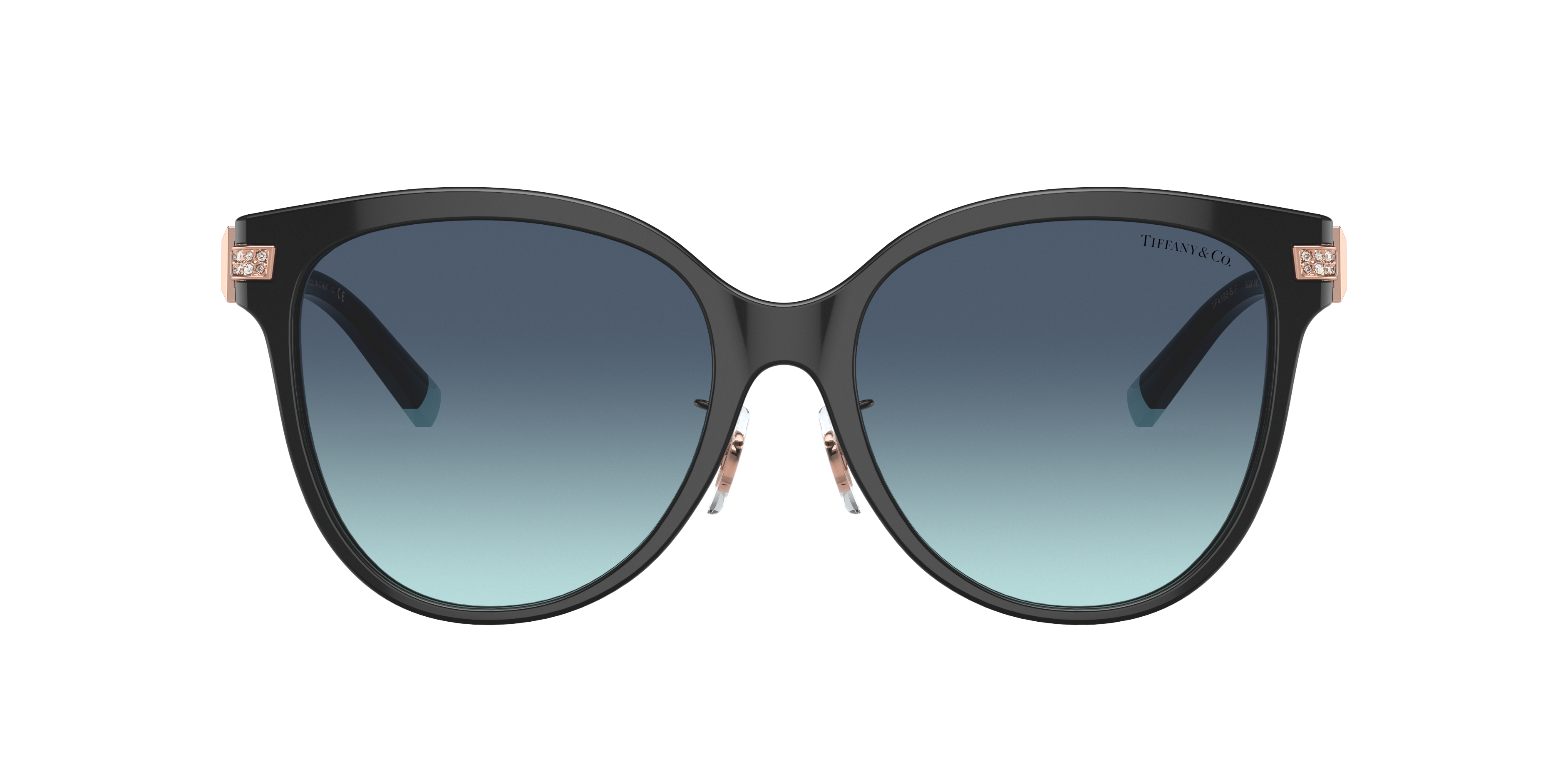 Tiffany & Co Women's Low Bridge Fit Sunglasses, Tf4193bf In Azure Gradient Blue