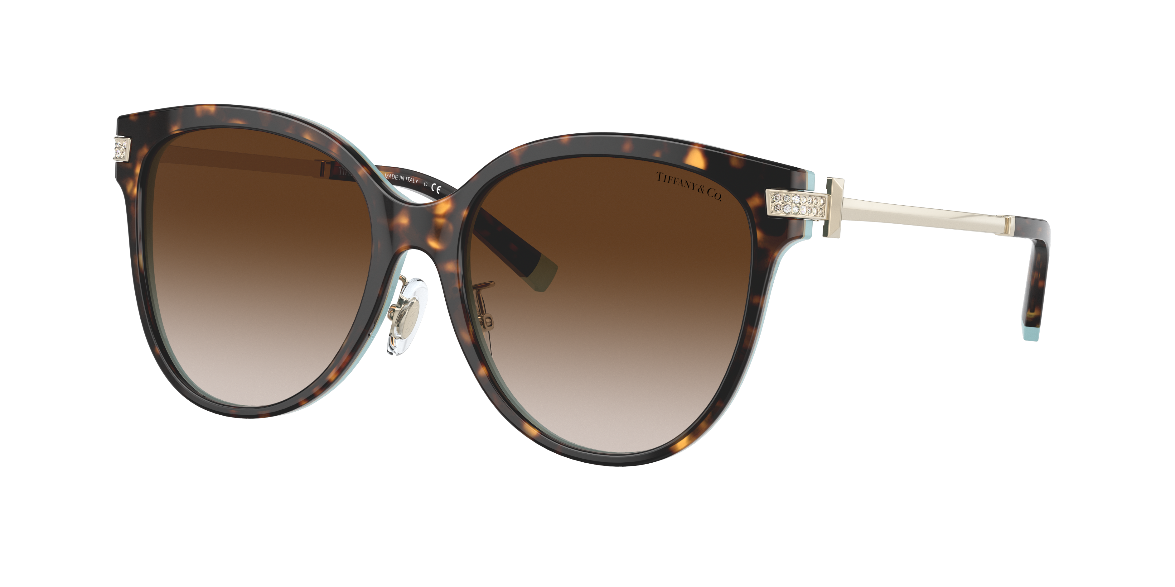 Tiffany & Co . Woman Sunglass Tf4193bf In Brown Gradient