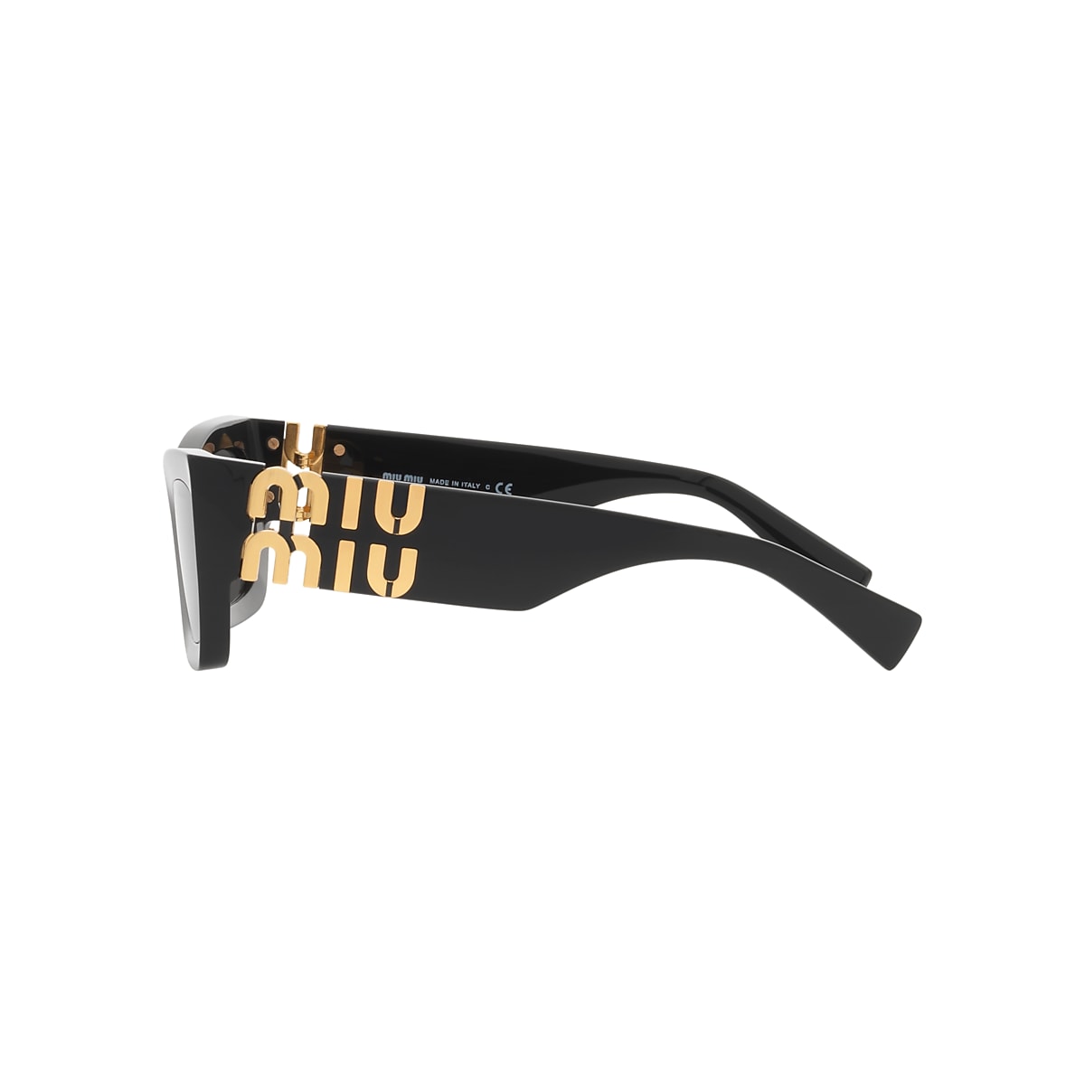 MIU MIU 長方形フレムサンクラス MU09WS 10M08S Miu Miu MU 09WS Runway XL (53 - 22) with Grey lenses and