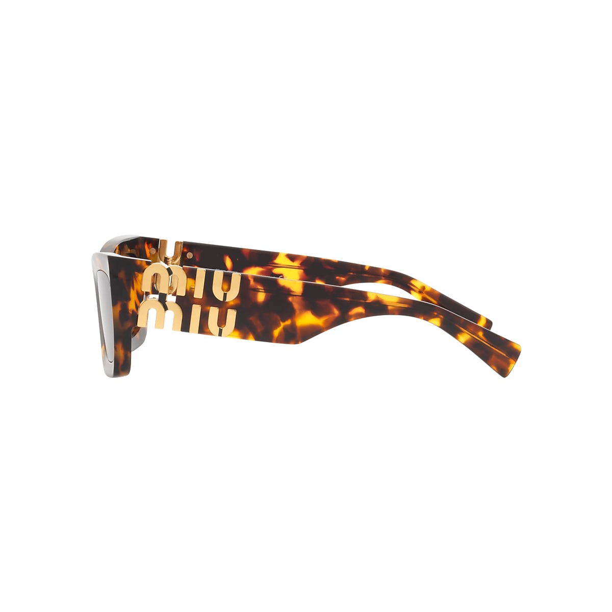 Miu Miu MU 09WS 53 Dark Brown & Honey Havana Sunglasses | Sunglass 