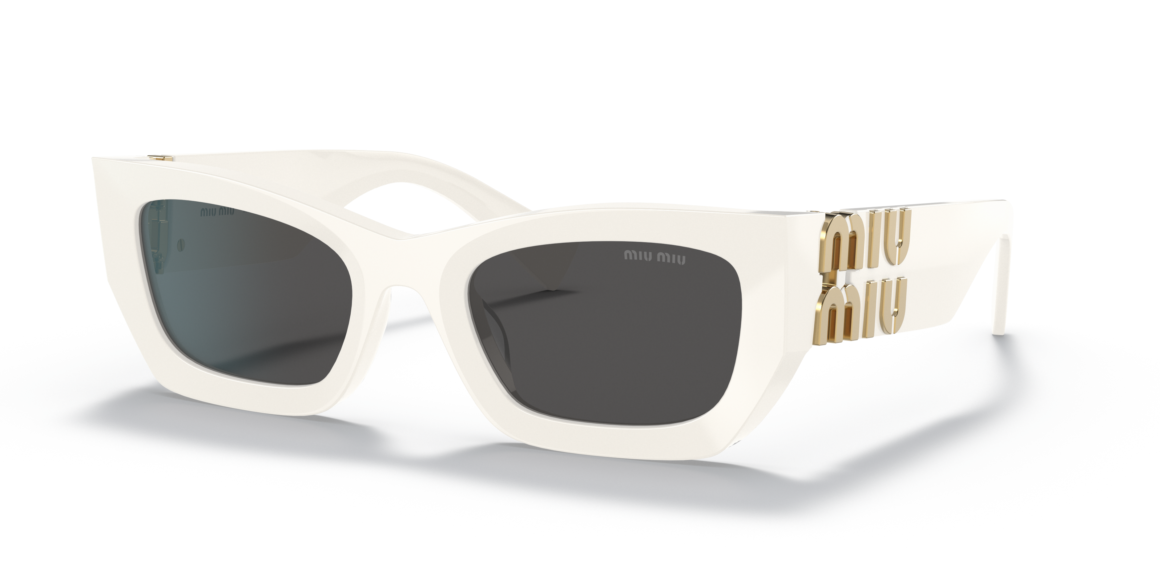 MIU MIU | White Women's Sunglasses | YOOX