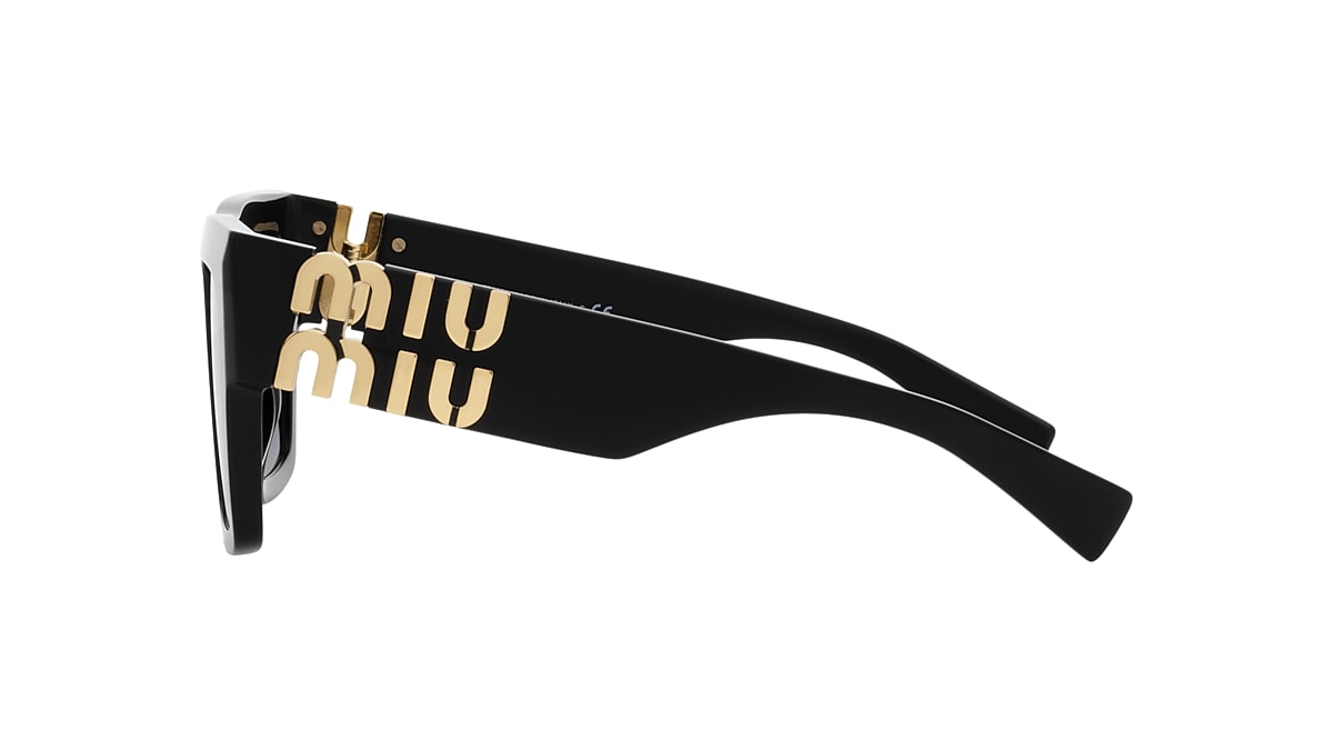 Miu Miu MU 10WS 55 Grey Gradient & Black Sunglasses | Sunglass Hut