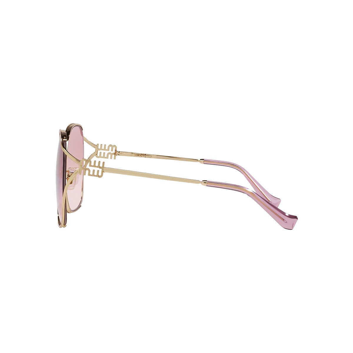 Miu Miu MU 52WS 60 Pink Gradient & Gold Sunglasses | Sunglass Hut USA