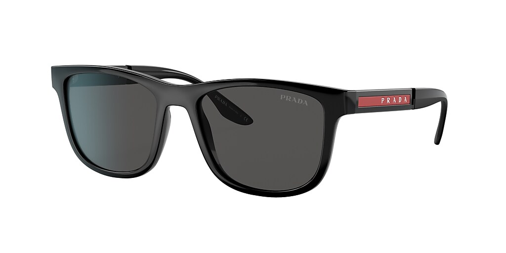 Prada Linea Rossa PS 04XS 54 Dark Grey & Black Sunglasses | Sunglass ...