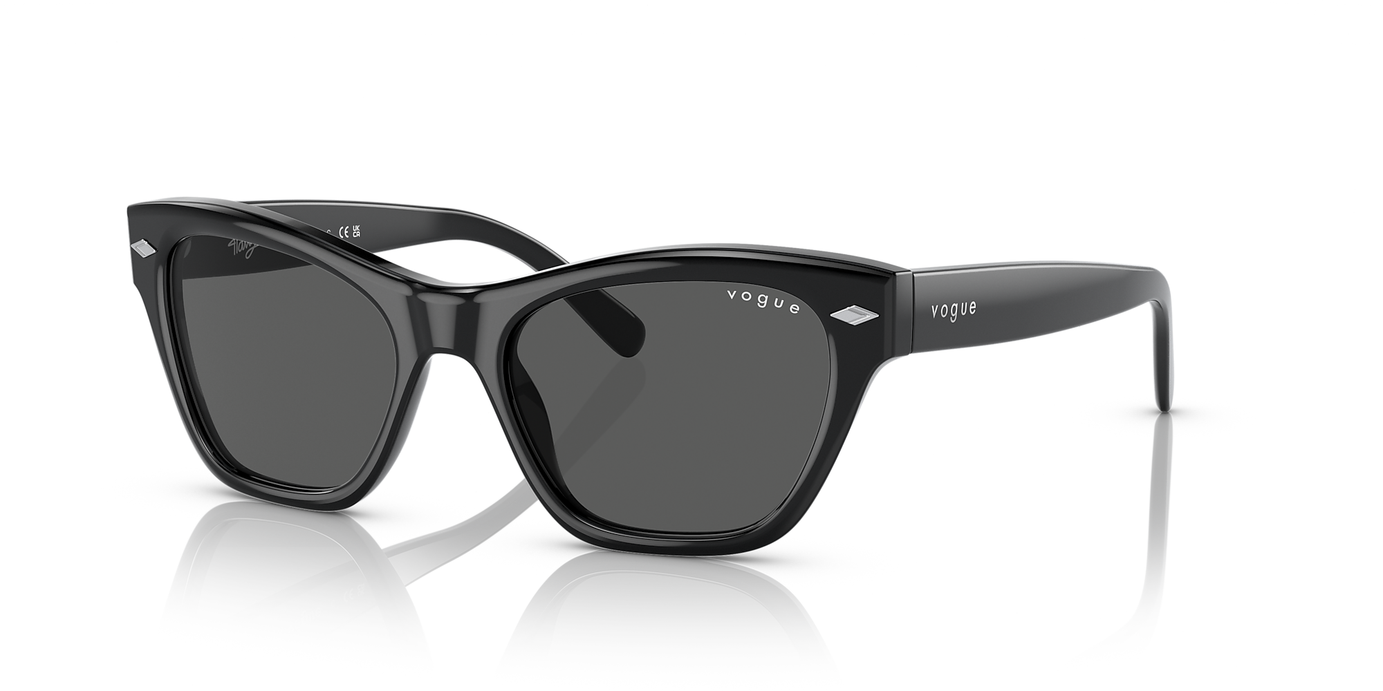 Vogue Eyewear VO5445S Black / Dark Grey / Solid Color image 1