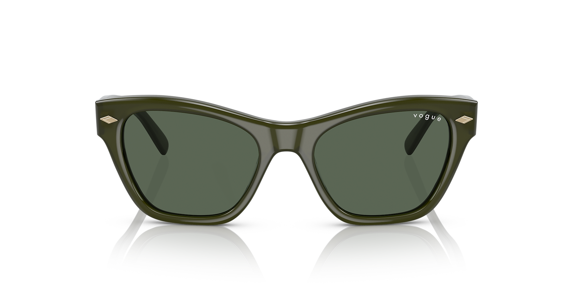 Vogue Eyewear VO5445S Opal Green / Dark Green / Solid Color image 2