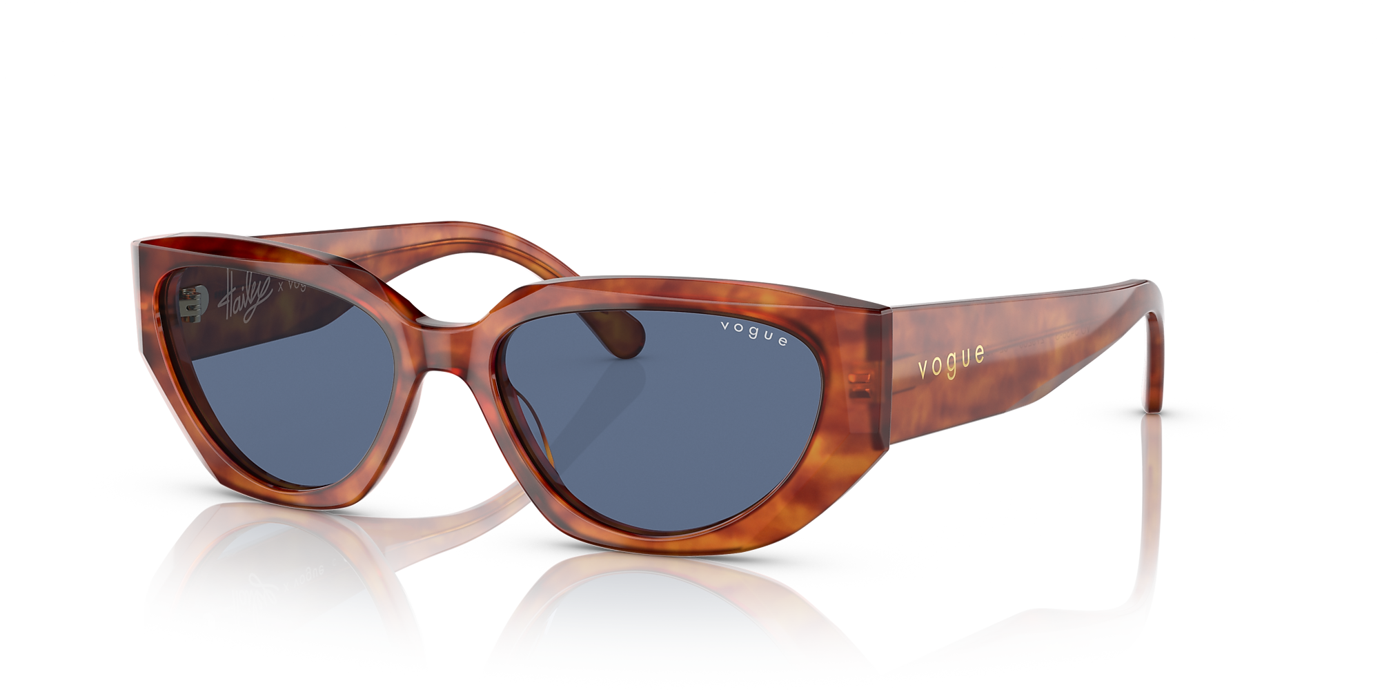 Vogue Eyewear VO5438S 52 Dark Blue & Yellow Havana Sunglasses