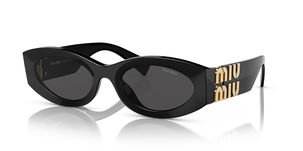 Miu Miu MU 11WS 54 Dark Grey & Black Sunglasses