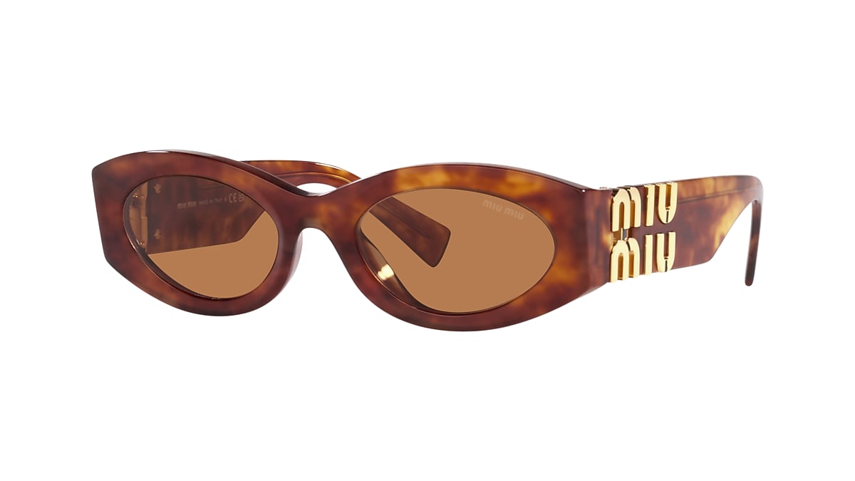 Miu Miu MU 11WS XL (54 - 21) with Brown lenses and Tortoise frame