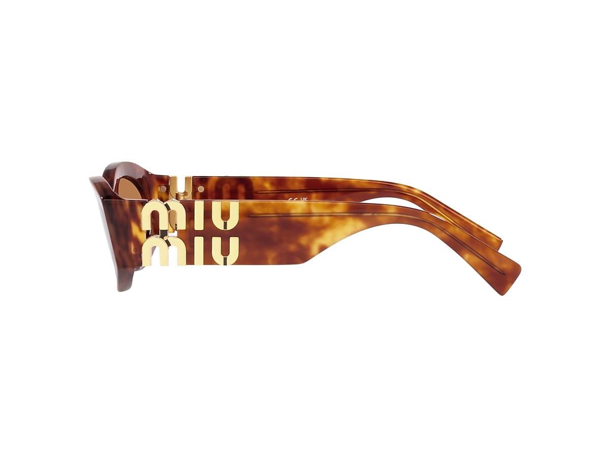 M♡ Miu Miu MU 11WS XL (54 - 21) with Brown lenses and Tortoise