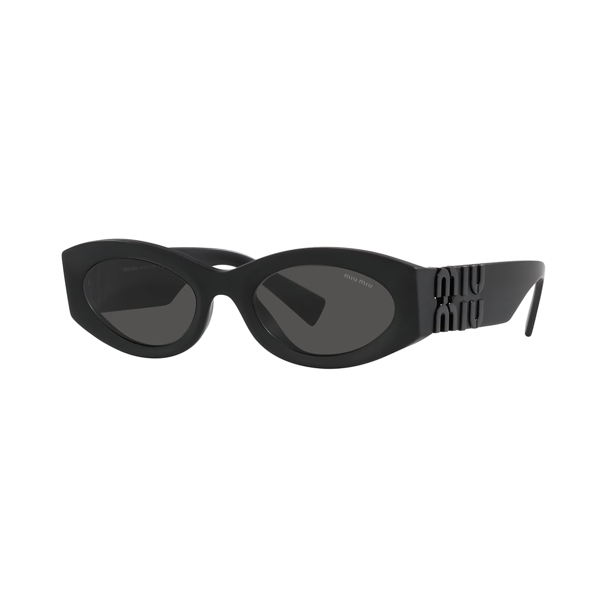 Miu Miu MU 11WS 54 Dark Grey & Matte Black Sunglasses | Sunglass 