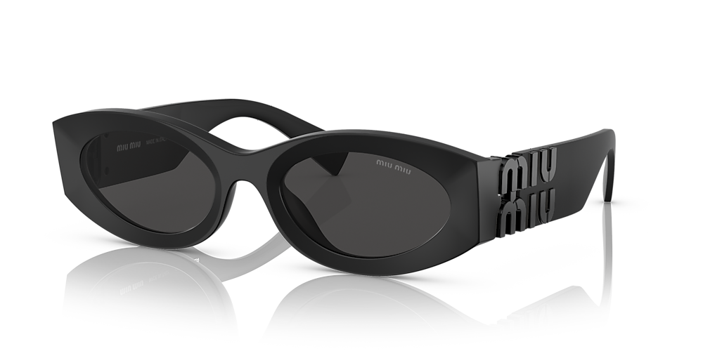 Miu Miu MU 11WS 54 Dark Grey & Matte Black Sunglasses
