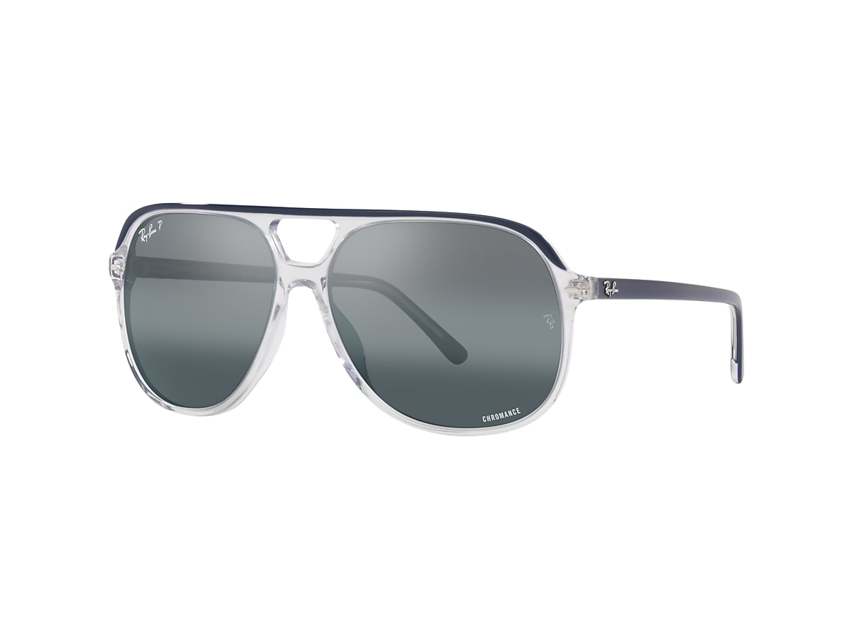 Ray-Ban RB2198 Bill 60 Clear Gradient Blue & Blue On Transparent Polarized  Sunglasses | Sunglass Hut USA