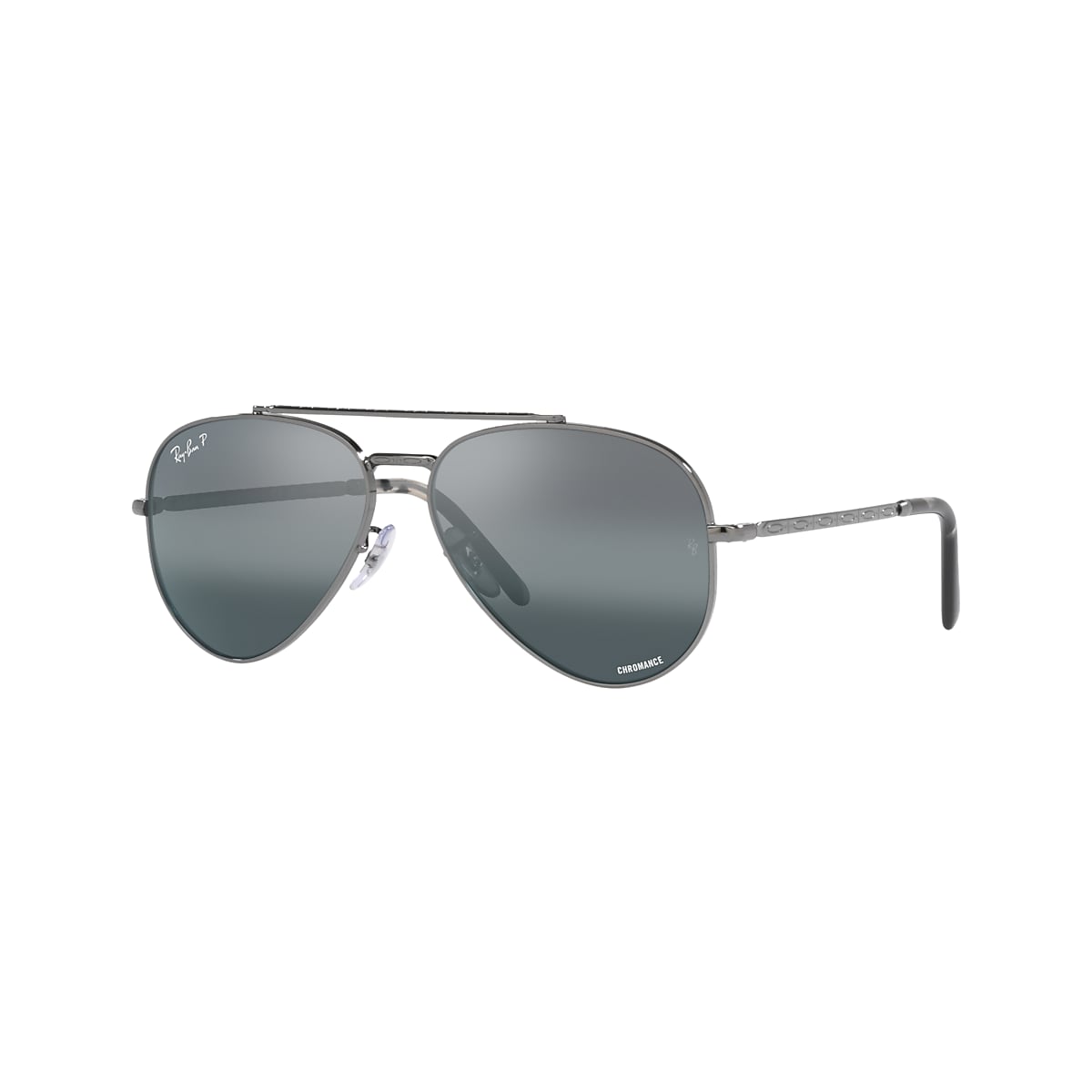 Ray-Ban RB3625 New Aviator 58 Clear Gradient Blue & Gunmetal Polarized  Sunglasses | Sunglass Hut USA