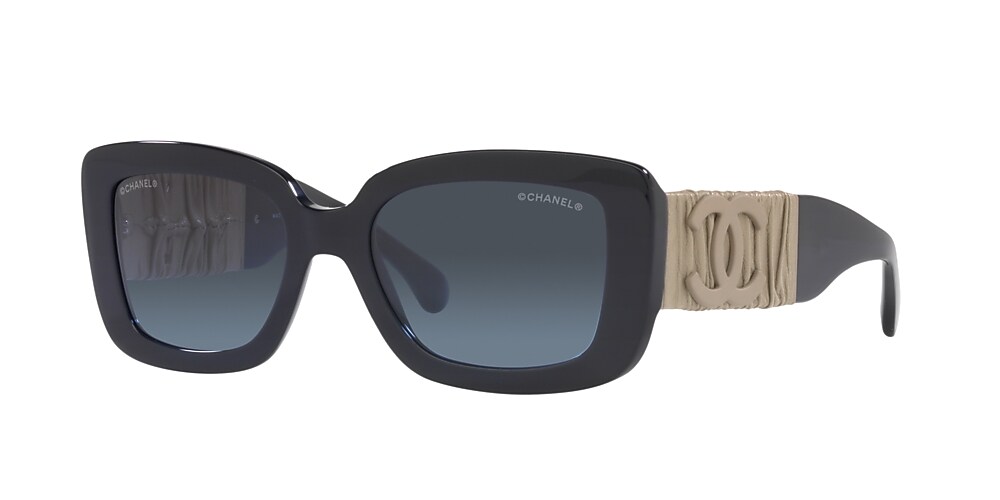 Chanel Rectangle Sunglasses CH5473Q 53 Blue & Dark Blue Sunglasses