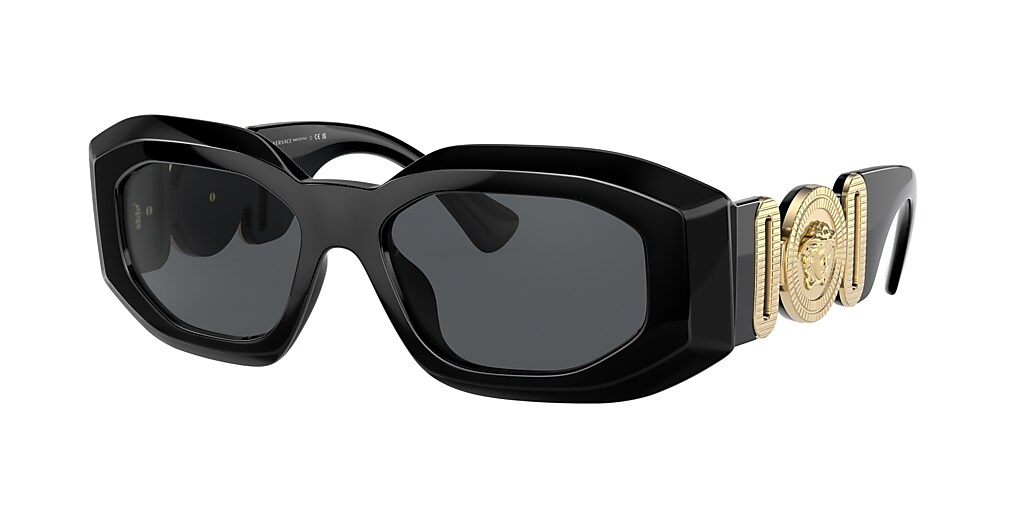 Versace VE4425U 53 Dark Grey & Black Sunglasses | Sunglass Hut USA