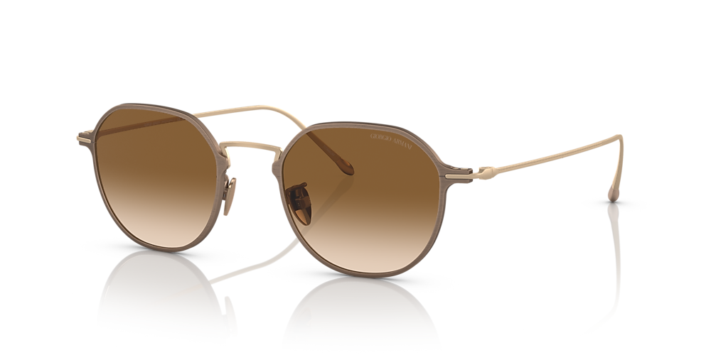 Giorgio Armani AR6138T 49 Clear Gradient Brown & Bronze Sunglasses | Sunglass  Hut USA