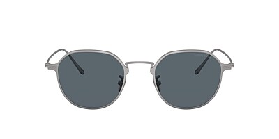 Giorgio Armani AR6138T 49 Blue & Matte Gunmetal Sunglasses 