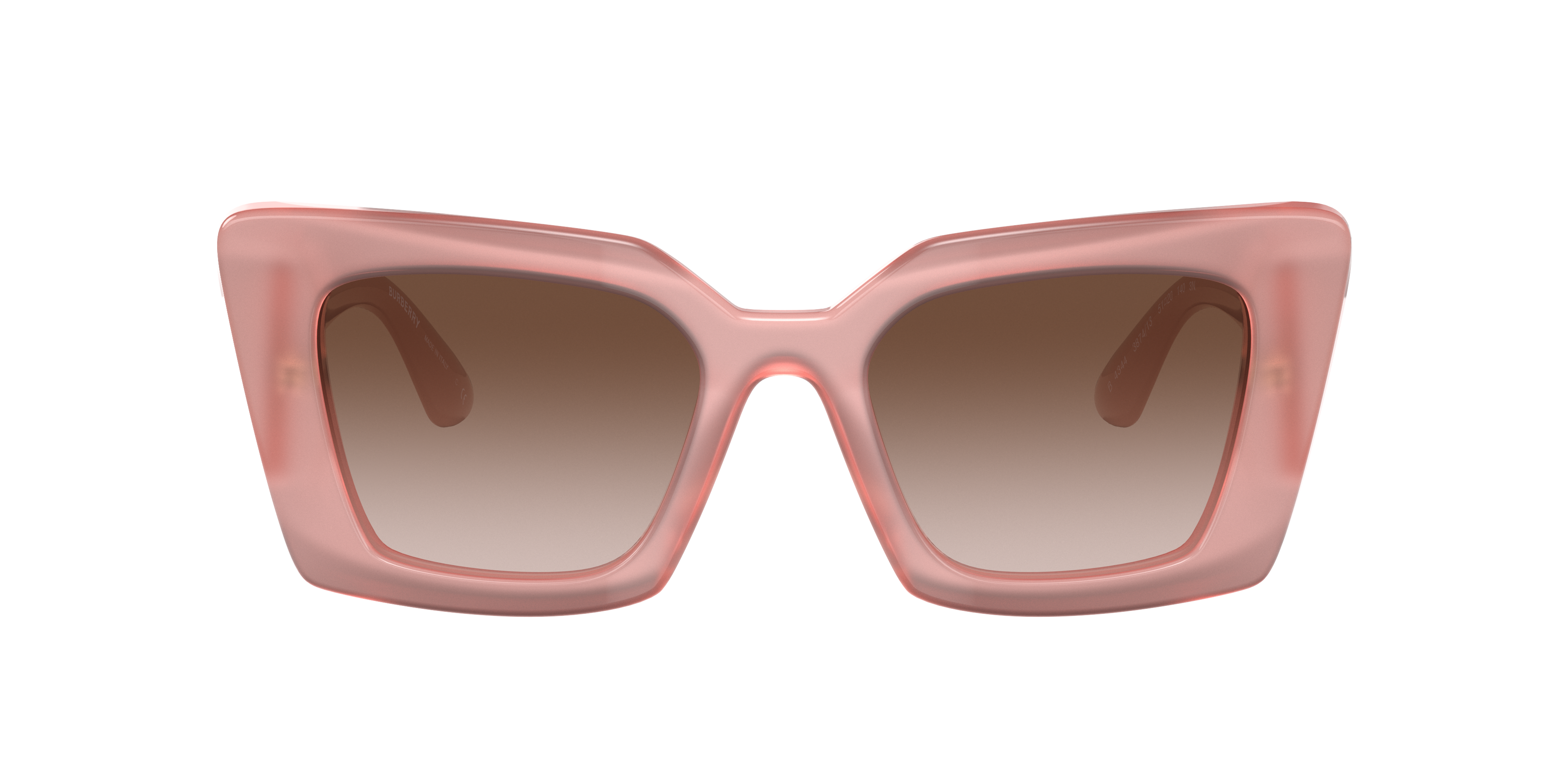 Shop Burberry Woman Sunglass Be4344 Daisy In Brown Gradient