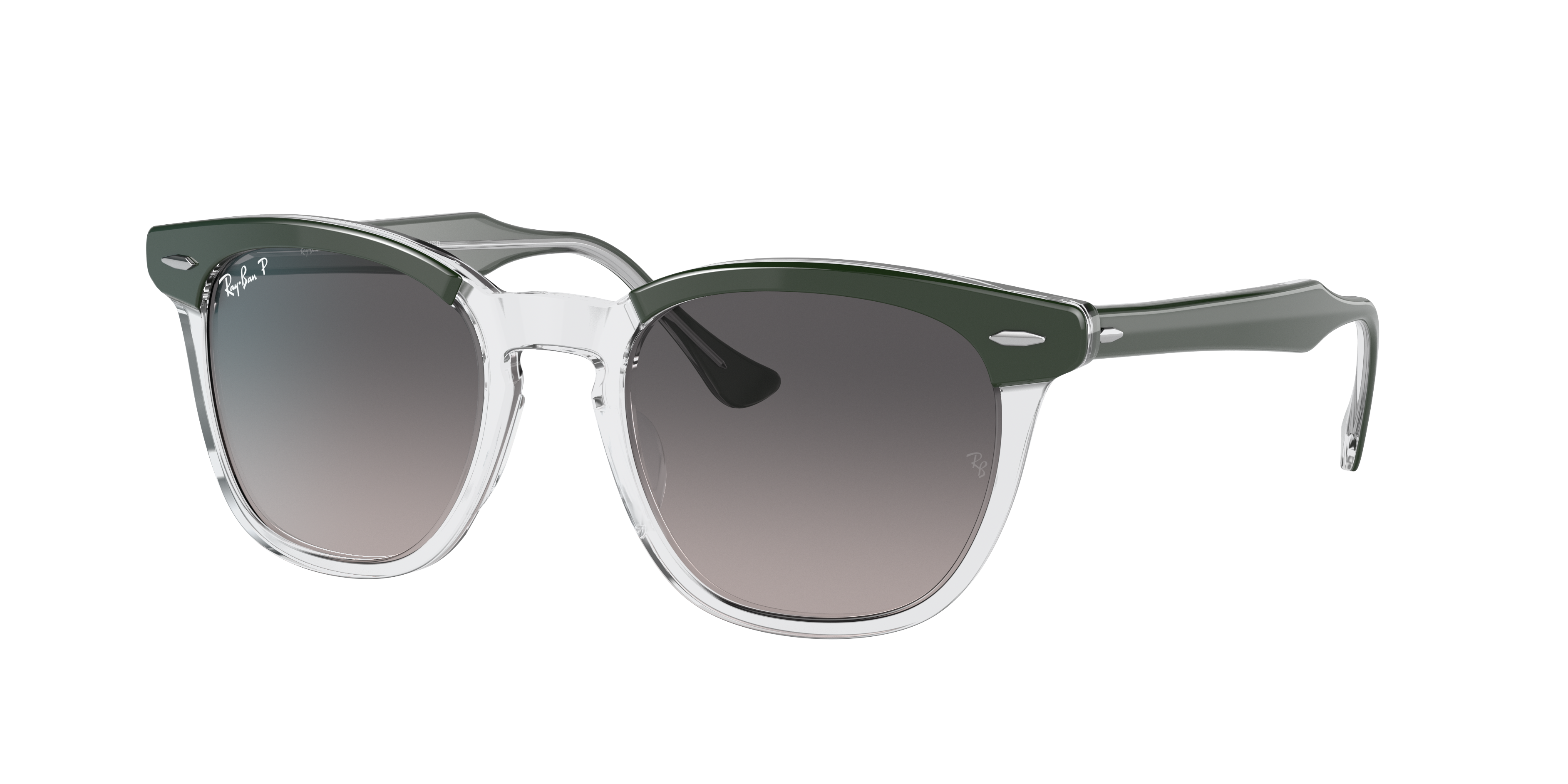 Ray Ban RB2298 Hawkeye 52 Gris Green On Transparent Verre