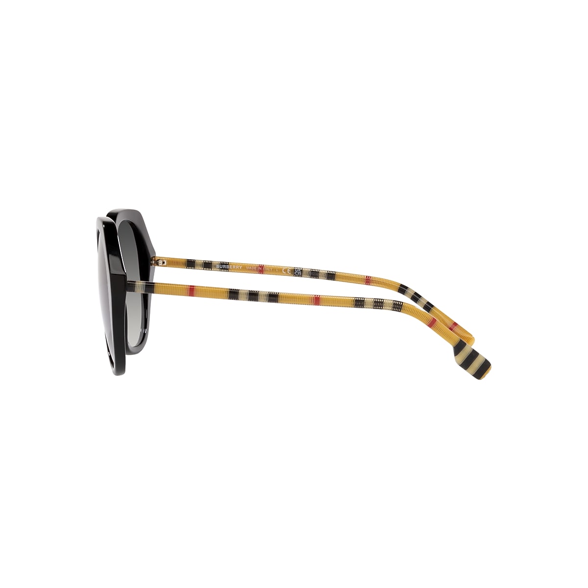 Burberry BE4375 Vanessa 55 Grey Gradient & Black Sunglasses 