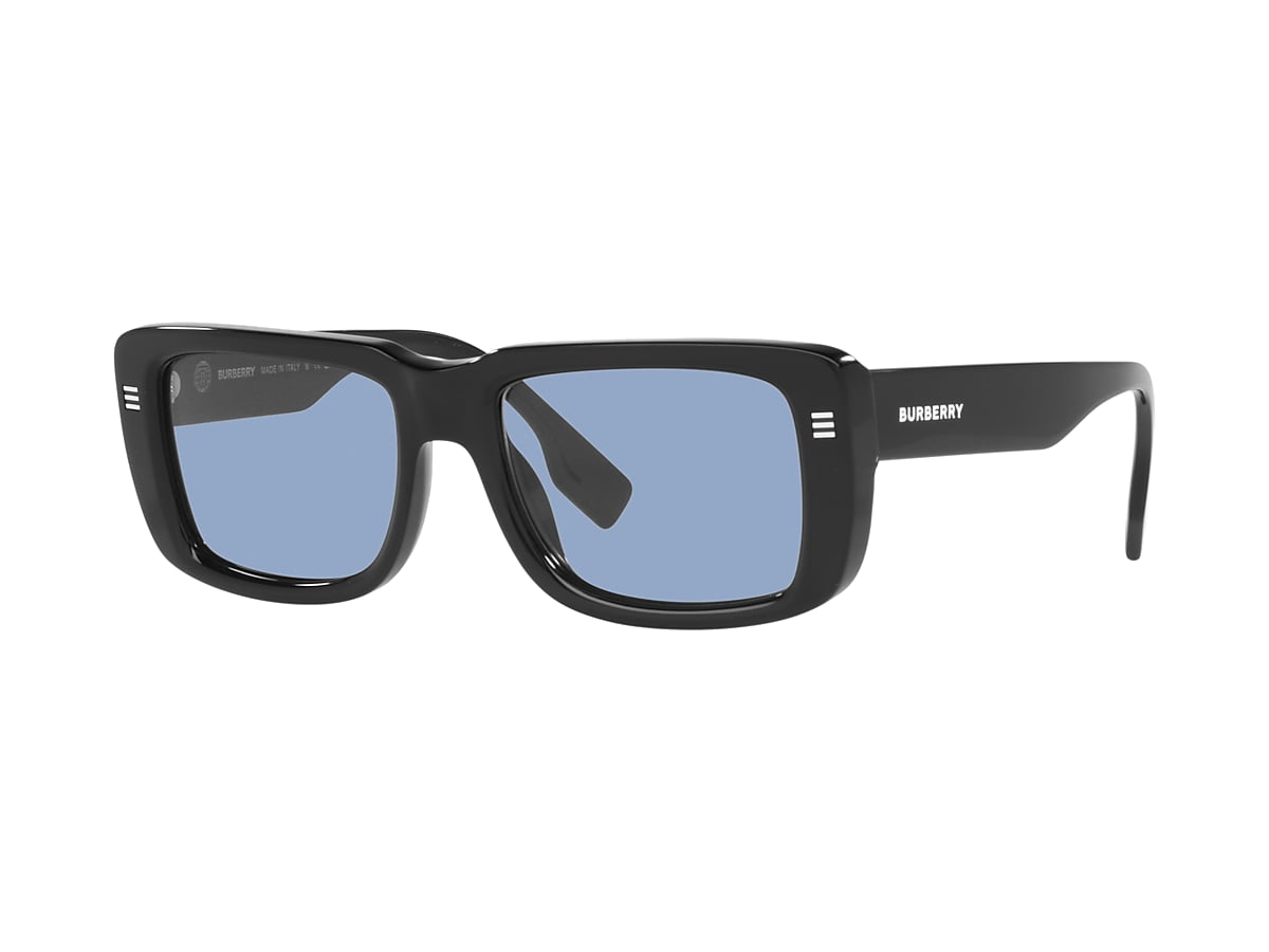 Burberry BE4376U Jarvis 55 Light Blue & Black Sunglasses 