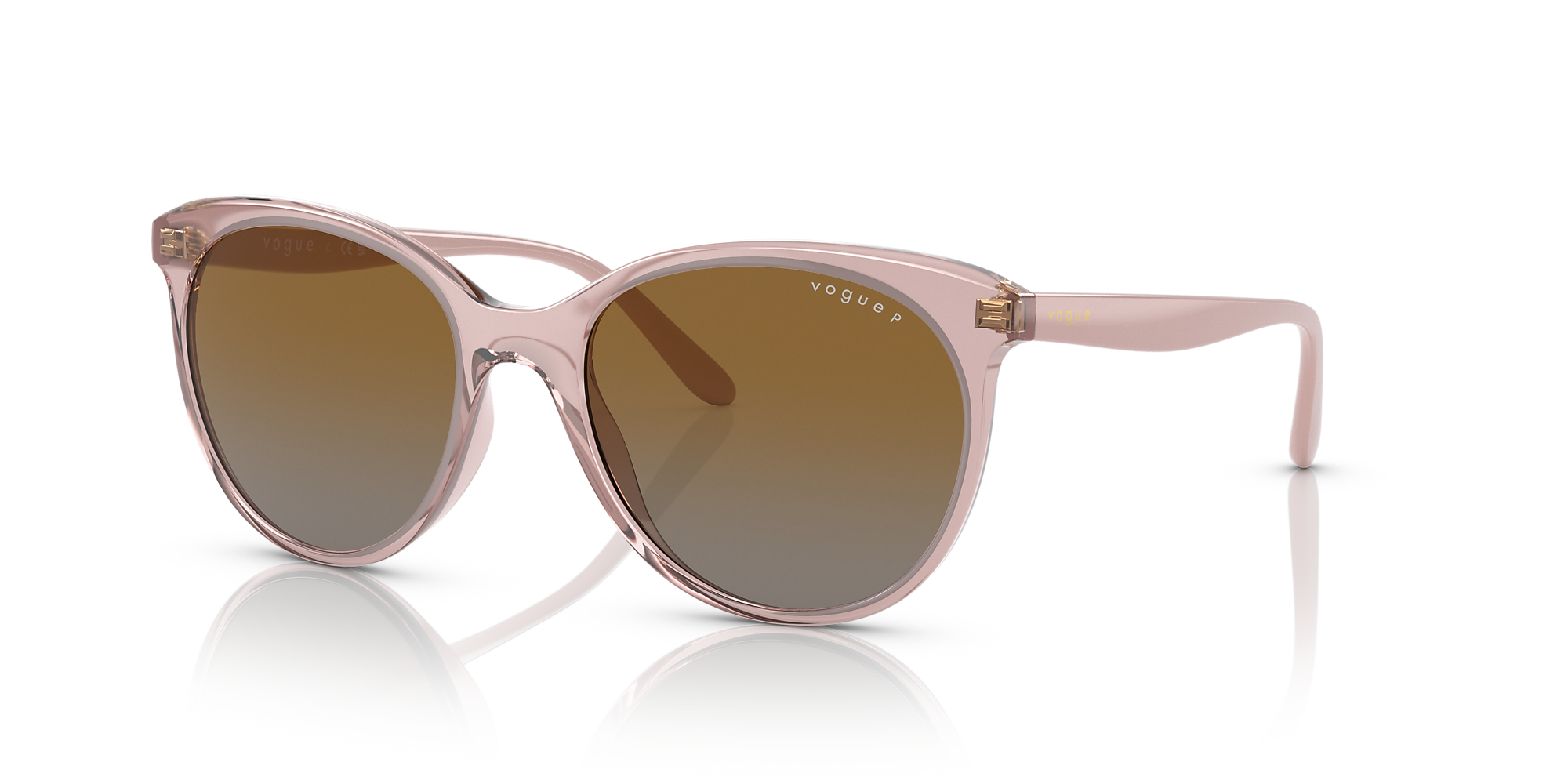 Vogue Eyewear VO5453S 53 Grey Gradient Brown Polar & Transparent Pink