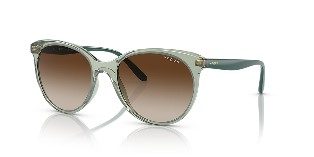 Vogue Eyewear VO5453S 53 Marrom degradê & Verde-claro transparente Óculos  de sol