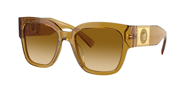 Versace VE4437U 54 Polar Dark Grey & Bordeaux Polarized Sunglasses 
