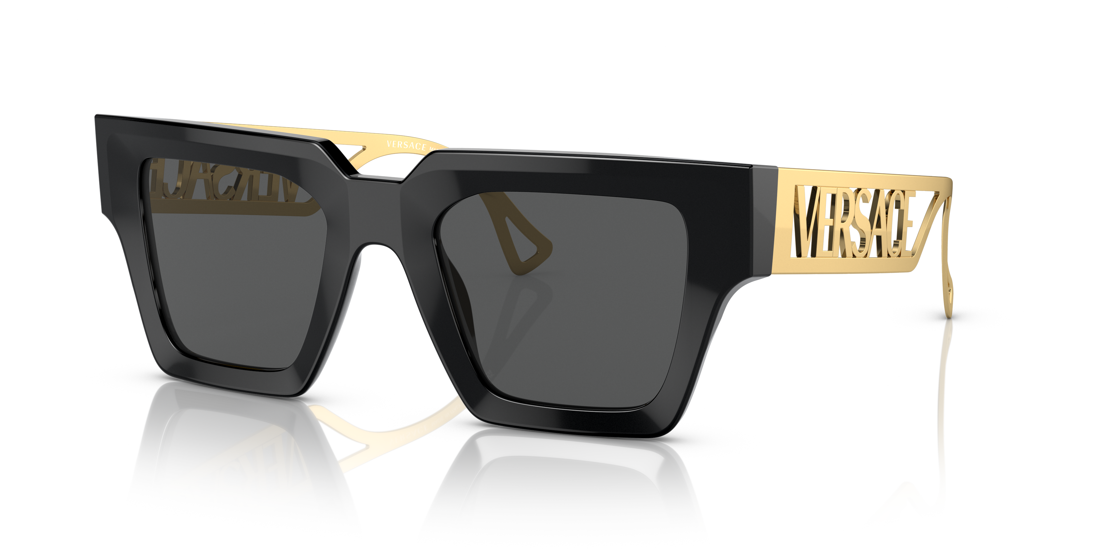 Versace VE4452 54 Dark Grey & Black Sunglasses | Sunglass Hut New Zealand