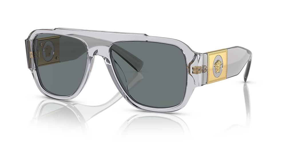 Versace VE4436U Sunglasses 530580 Transparent Grey