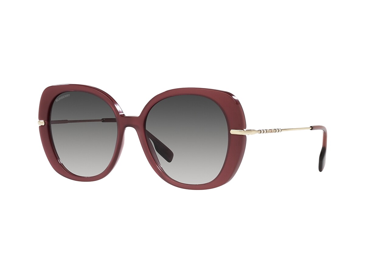 BURBERRY BE4374 Eugenie Bordeaux - Woman Luxury Sunglasses, Grey Gradient  Lens