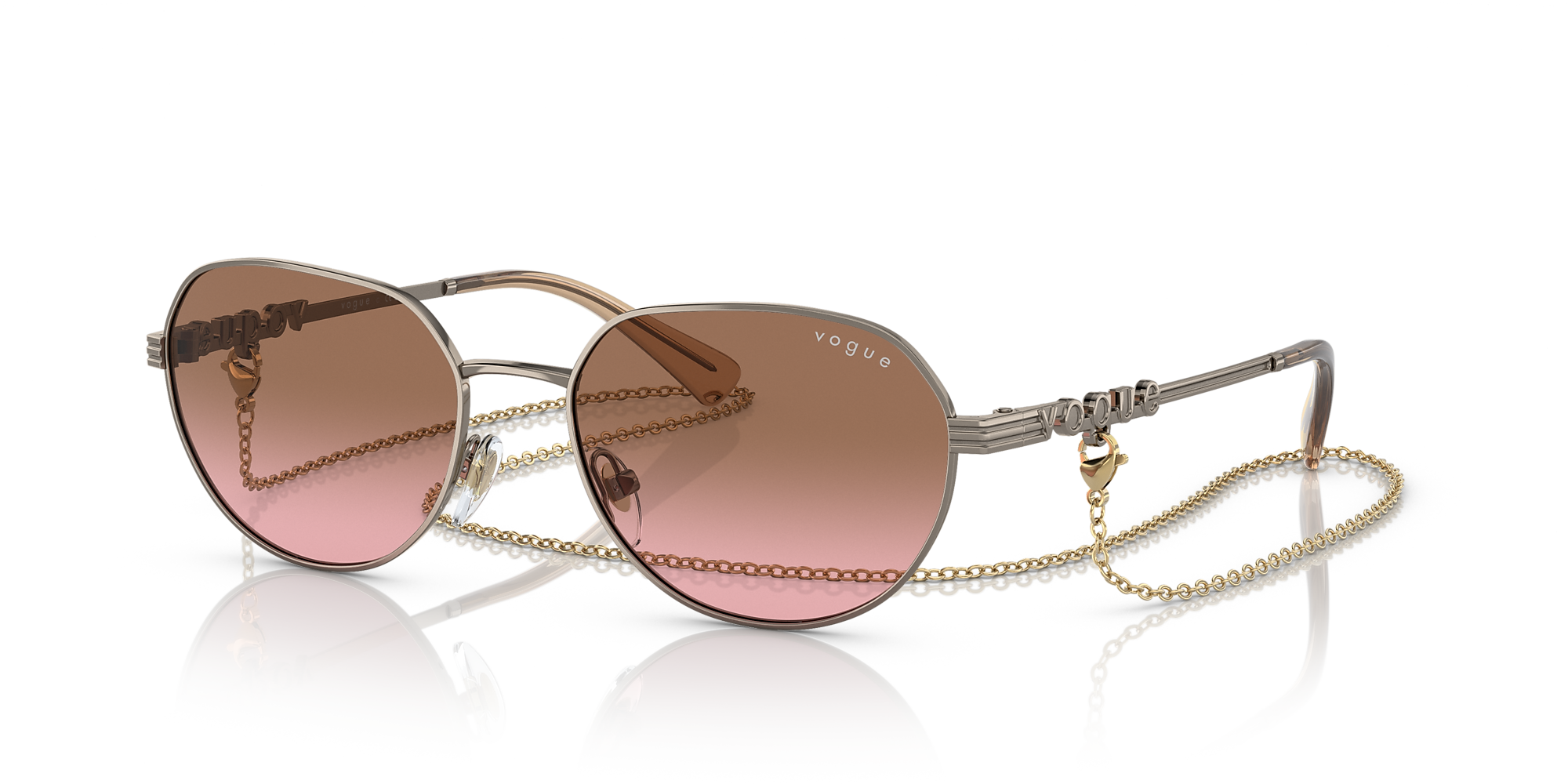 Vogue Eyewear Vo4254s 53 Pink Gradient Brown And Light Brown Sunglasses Sunglass Hut Australia 