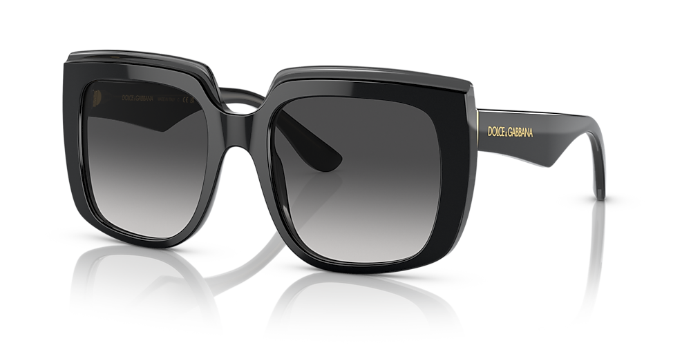 Dolce&Gabbana DG4414 54 Grey Gradient & Black On Transparent Black  Sunglasses | Sunglass Hut USA