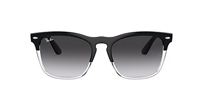 Ray Ban RB4487 Steve 54 Grey Black On Transparent Sunglasses