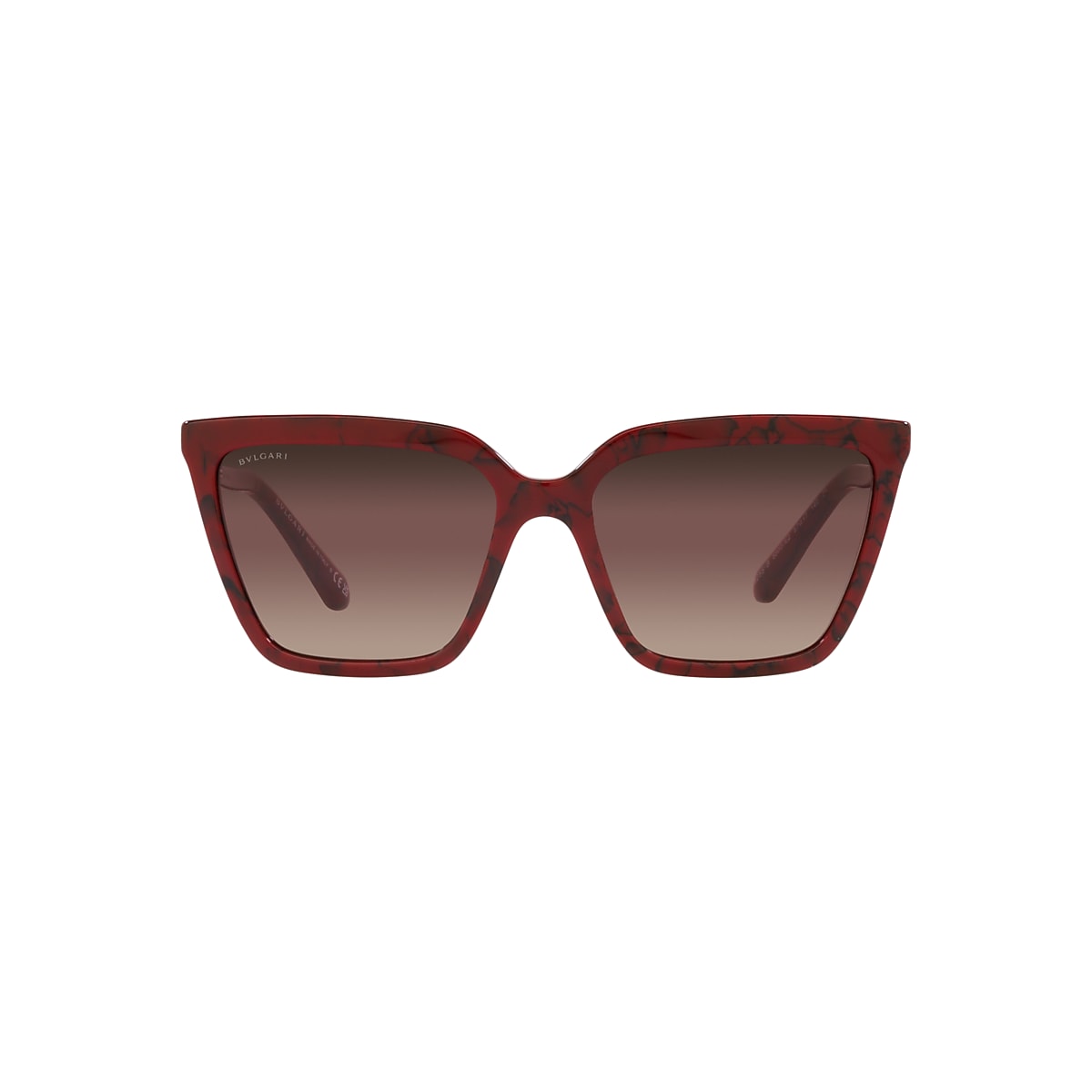 Bvlgari BV8255B 57 Brown Grad Purple Grad Black & Red Sunglasses 