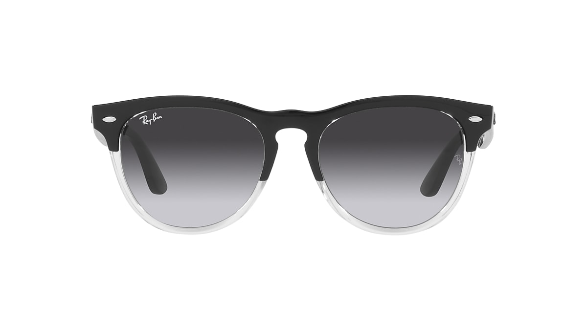 Ray-Ban RB4471 Iris 54 Grey & Black On Transparent Sunglasses 