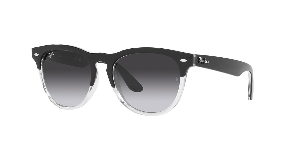 RAY-BAN RB4471 Iris Black On Transparent - Unisex Sunglasses, Grey Lens