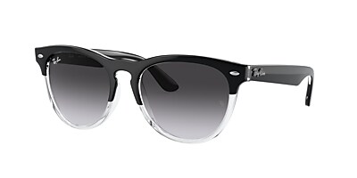 Ray-Ban RB4471 Iris 54 Grey & Black On Transparent Sunglasses 