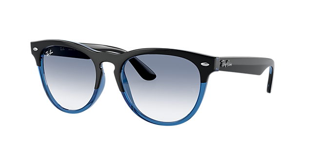 Ray-Ban RB4471 Iris 54 Blue & Black On Blue Sunglasses