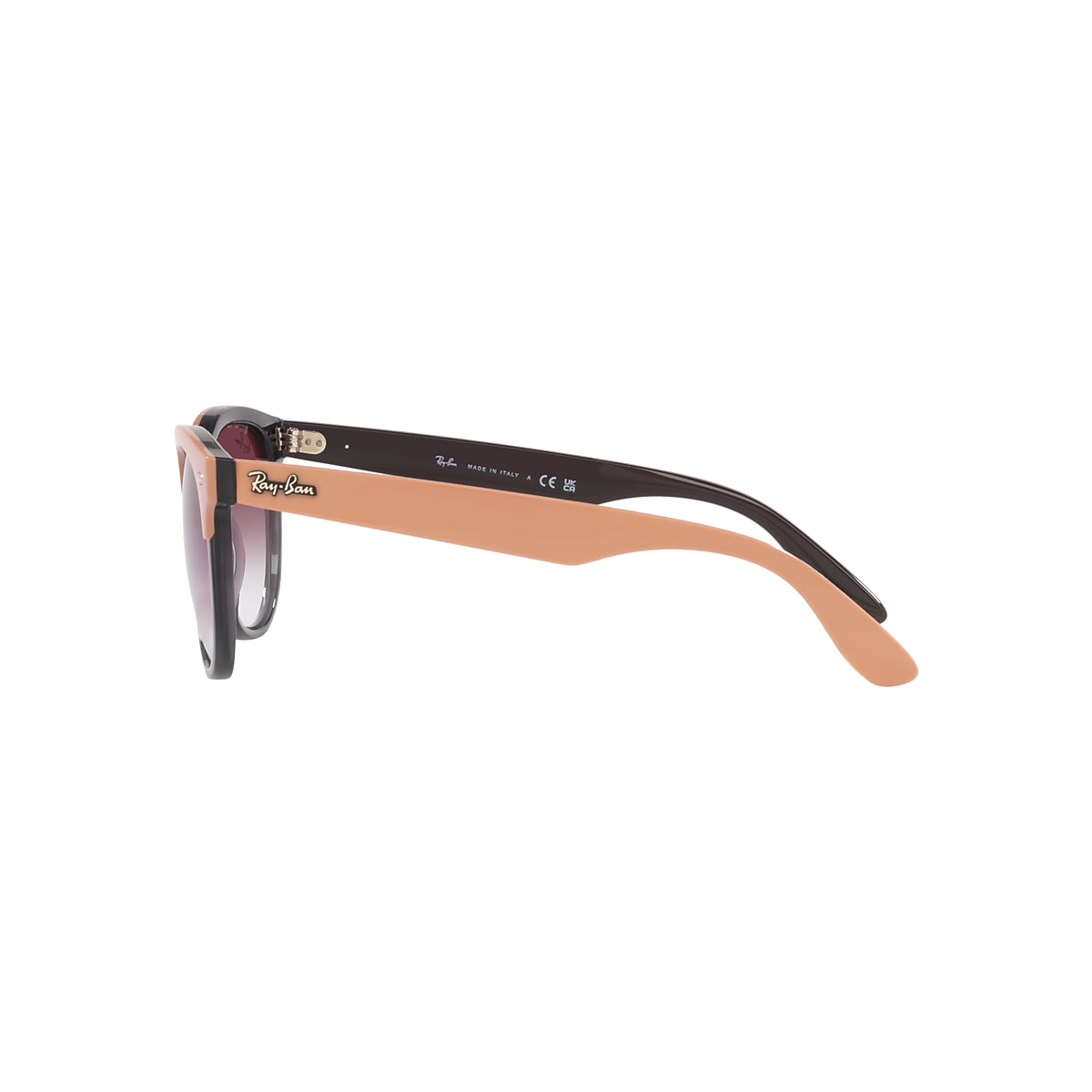 Ray-Ban RB4471 Iris 54 Violet & Beige On Transparent Grey